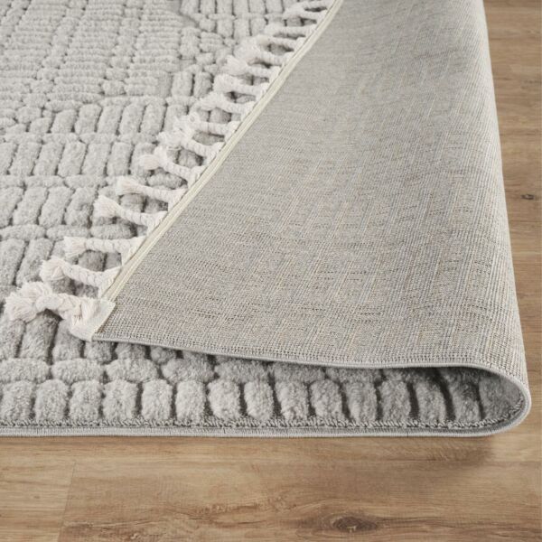 سجادة مودرن لوفير 150×230 سم - رمادي