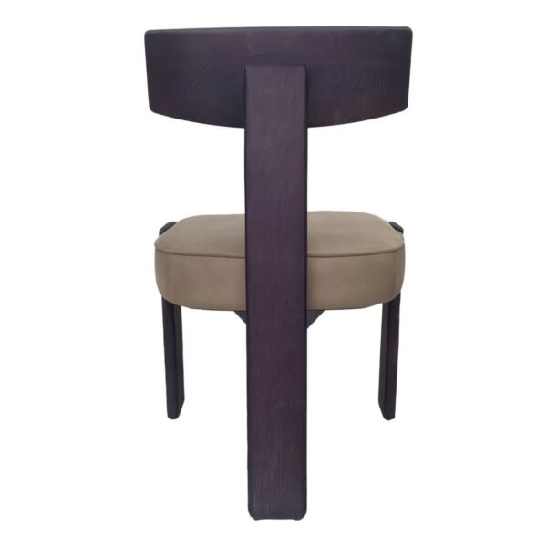 كرسي طعام خشب طبيعي سولان - بيج فاتح