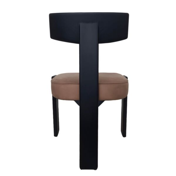 كرسي طعام خشب طبيعي سولان - بني