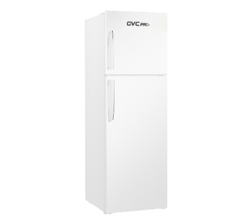 ثلاجة وفريزر علوي جي في سي برو 289لتر- أبيض