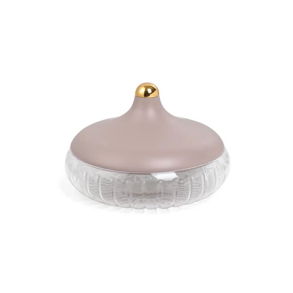 تمرية متوسطة زجاج من جوار - بنفسجي وذهبي