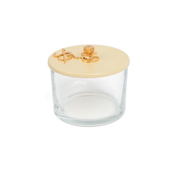 طقم تقديم مكسرات 3 قطع مع صينية من جوار - كريمي وذهبي