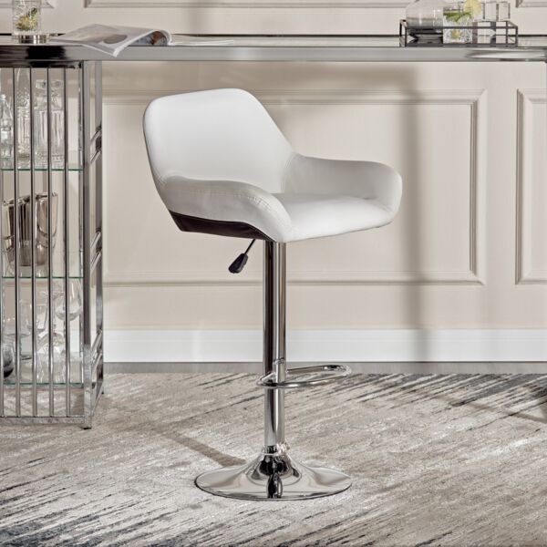 مقعد مرتفع بيتريب - اسود وابيض