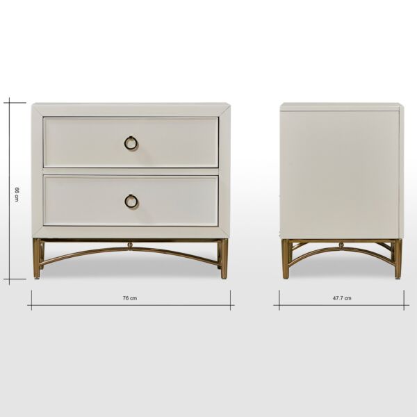 طاولة سرير جانبية- أديل