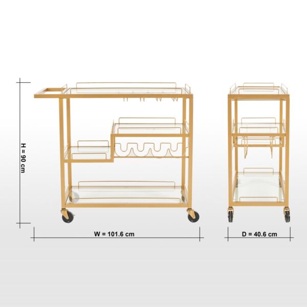 عربة خدمة إيرنست - ذهبي