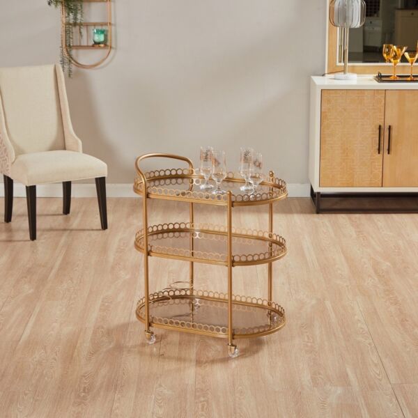 عربة خدمة ترولي جوي - ذهبي