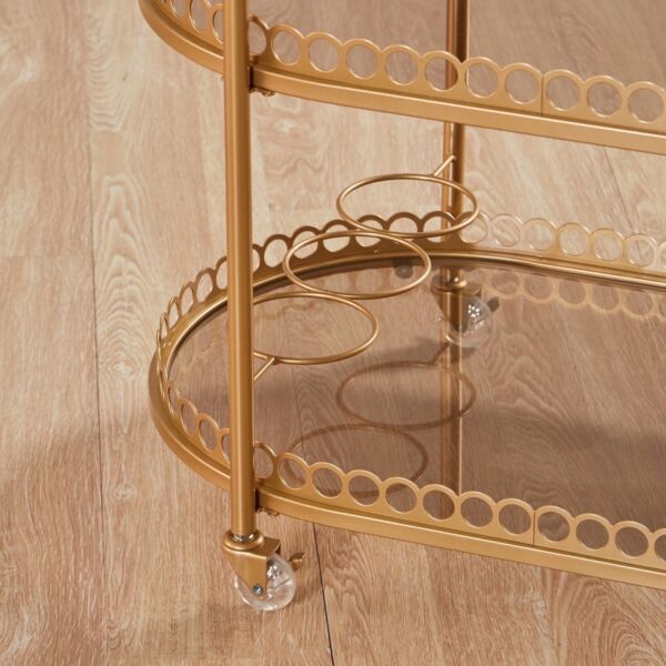 عربة خدمة ترولي جوي - ذهبي