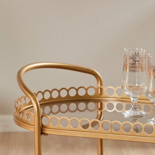 عربة خدمة ترولي جوي - ذهبي