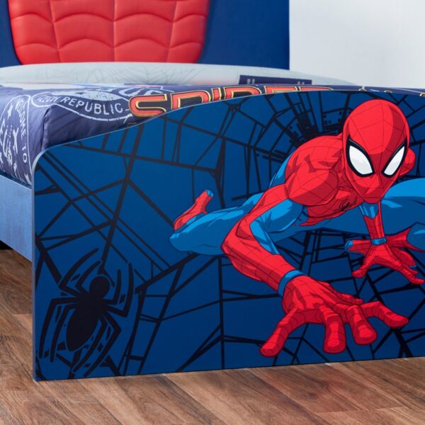سرير فردي للأطفال بتصميم سبايدرمان ديزني 120x200 سم - متعدد الالوان