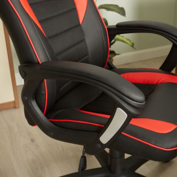 كرسي ألعاب صابر - أحمر واسود