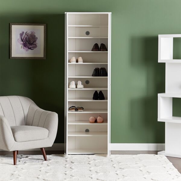 خزانة أحذية 34 زوج- روبن - ابيض