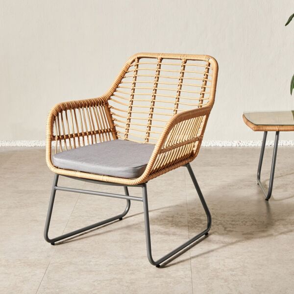 طقم جلسة خارجية 4 مقاعد داريوس - بني