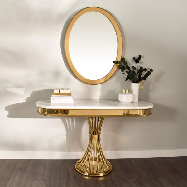 طاولة كونسول بمرآة - سيسينا