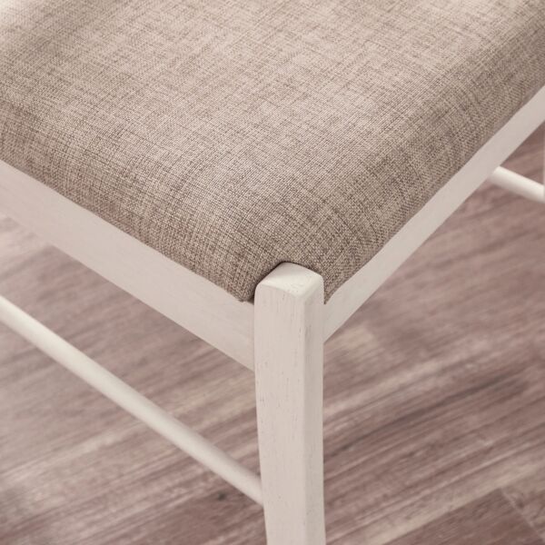 كرسي طاولة طعام مافريك - بلوطي وابيض