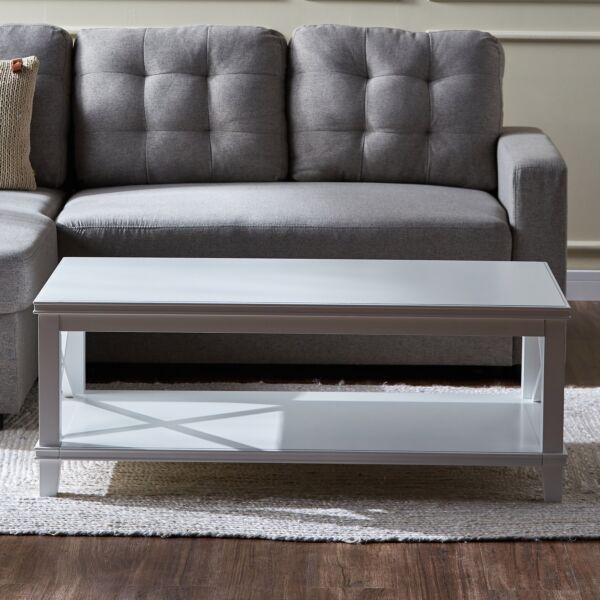 طاولة قهوة - ماريلاند - ابيض