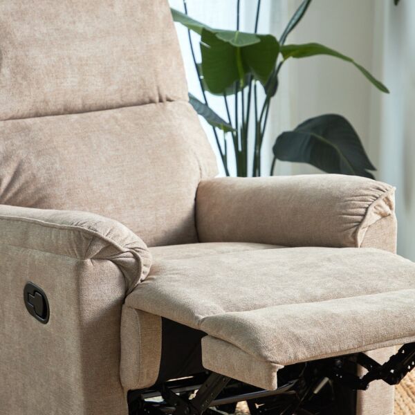 كرسي استرخاء قماش قابل للضبط - آرون - بيج