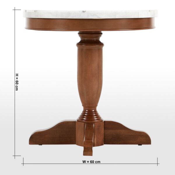 طاولة جانبية بسطح رخامي - ألكسندرا