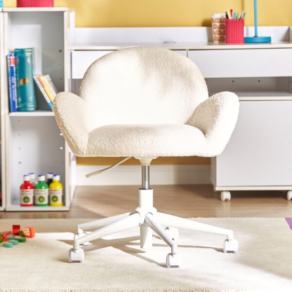 كرسي دراسة بوكليه بنمط سحاب جوش - كريمي