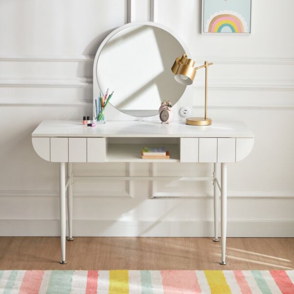 مكتب وطاولة تزيين بمرآة - مون