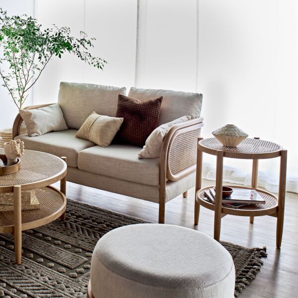 طاولة جانبية بسطح زجاج - أناسا