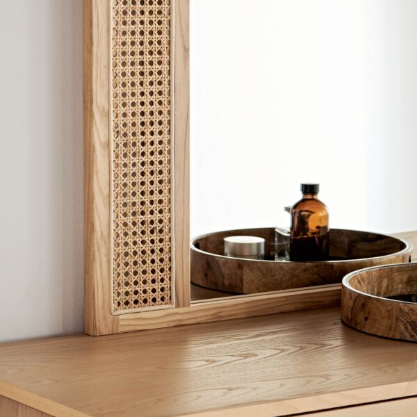 طاولة تزيين 6 أدراج مع مرآة - أناسا