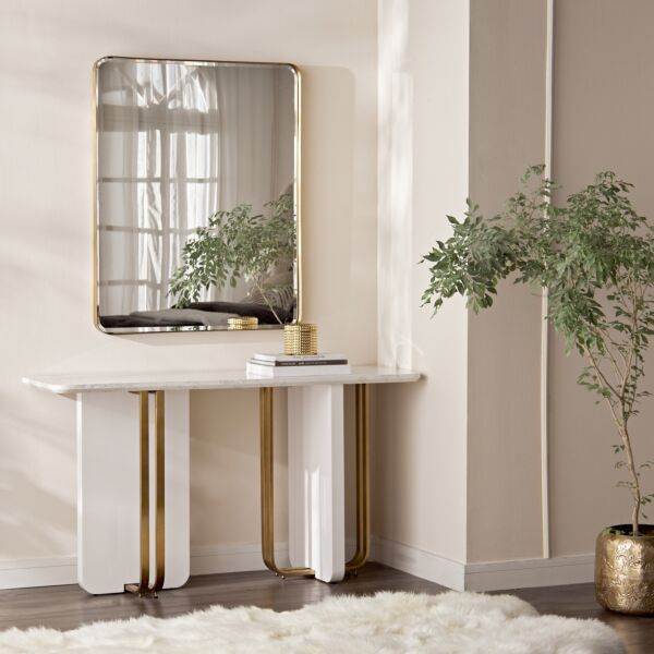 طاولة كونسول مع مرآة - نيو لوكس