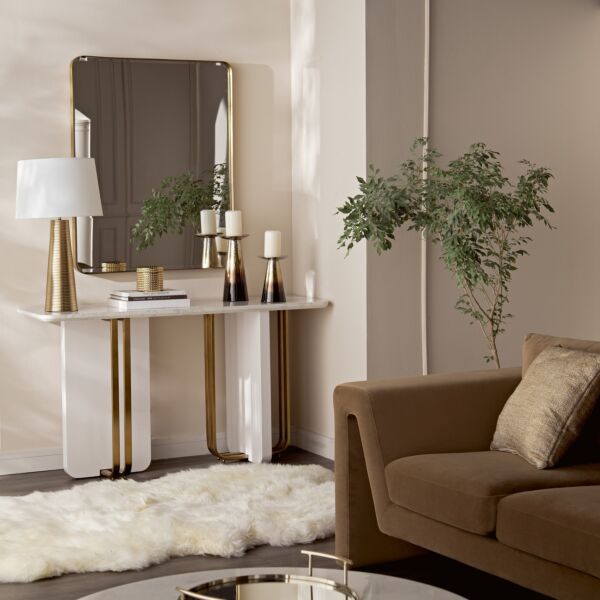 طاولة كونسول مع مرآة - نيو لوكس