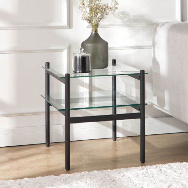 طاولة جانبية بسطح زجاج - ستارك
