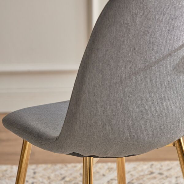 كرسي طاولة طعام ويلماز - رمادي