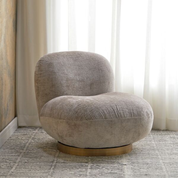 كرسي قماش دوّار - نوماد - بني