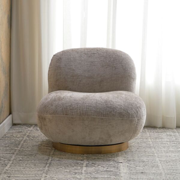 كرسي قماش دوّار - نوماد - بني