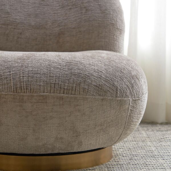 كرسي قماش دوّار - نوماد - بني