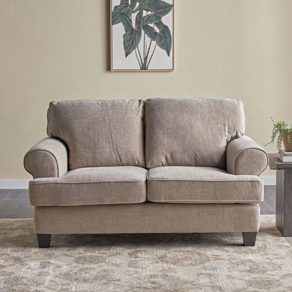 كنبة قماشيّة مقعدين - بروك - طوبي