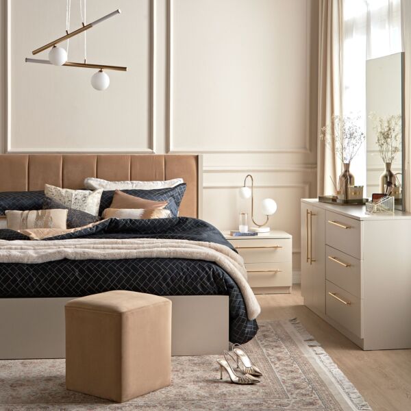 طقم غرفة نوم كينج 6 قطع - دانتي - 180x200 سم