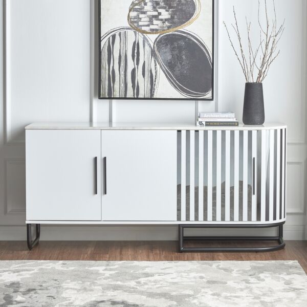 بوفيه جانبي كوربيت - ابيض واسود