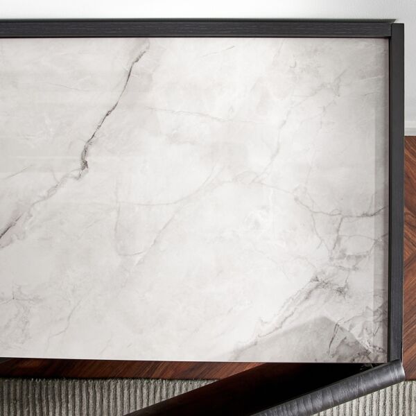 طاولة بوفيه إنترتشيو - أبيض وأسود