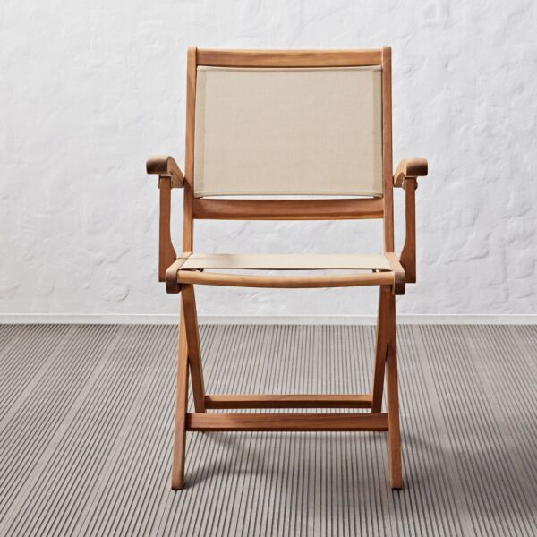 كرسي جلسة خارجية قابل للطي لايزي ساترداي - بني