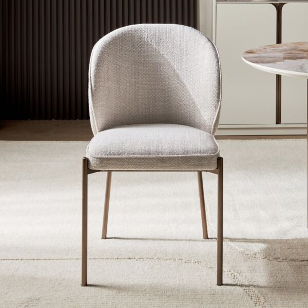 كرسي طاولة طعام نورديك فرنش - بيج