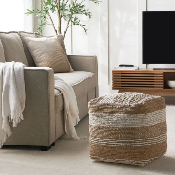 مقعد بوف آيدين 40x40 سم - بني