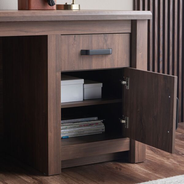 طاولة مكتب ميدلي - جوزي غامق