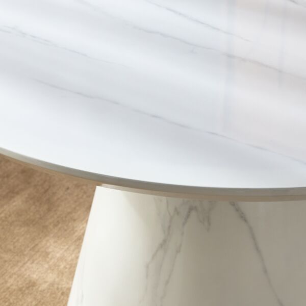 طاولة طعام 4 مقاعد بيتا - ابيض