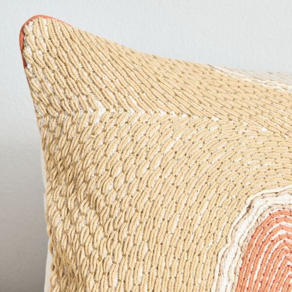 وسادة محشوة مطرزة ويف رود 30x50 سم - متعدّد الألوان