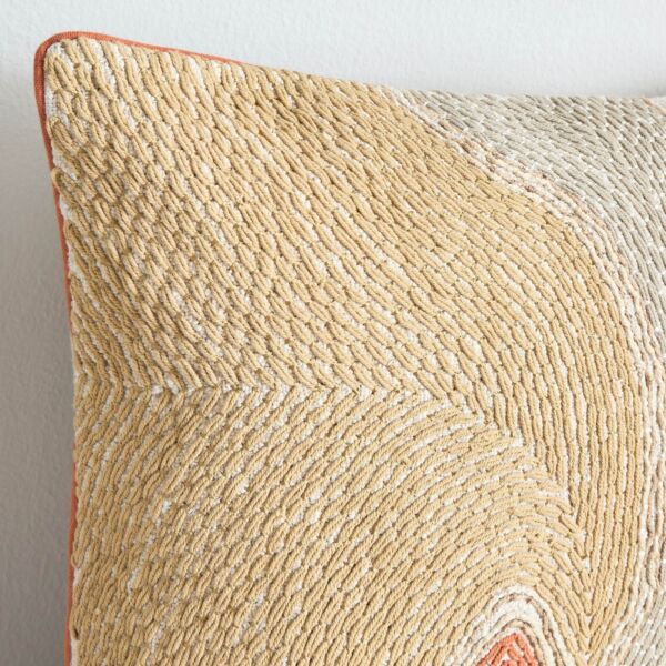 وسادة محشوة مطرزة ويف رود 50x50 سم - متعدّد الألوان