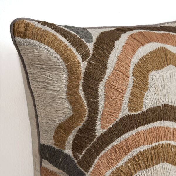 وسادة محشوّة مطرّزة جراز 50x50 سم - متعدّد الألوان