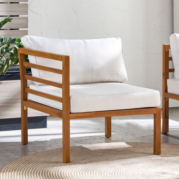 كرسي مفرد زاوية خارجي بمسند يسار ريدينج - بني