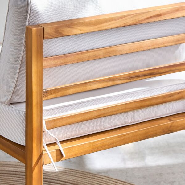 كرسي مفرد خارجية ريدينج - بني