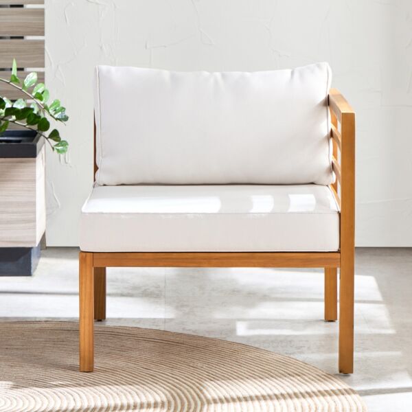 كرسي مفرد زاوية خارجي بمسند يمين ريدينج - بني