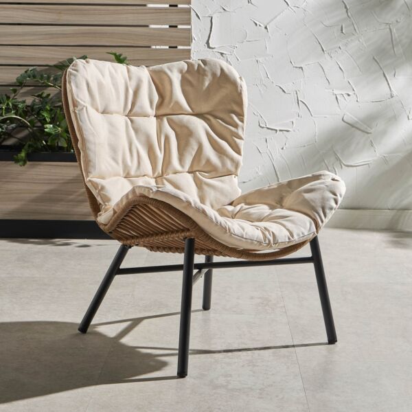 كرسي مفرد خارجي أبلتون - بيج