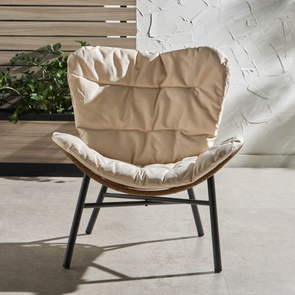 كرسي مفرد خارجي أبلتون - بيج