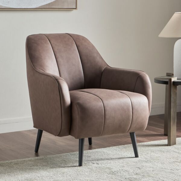 كرسي مفرد ترينفيل - بني